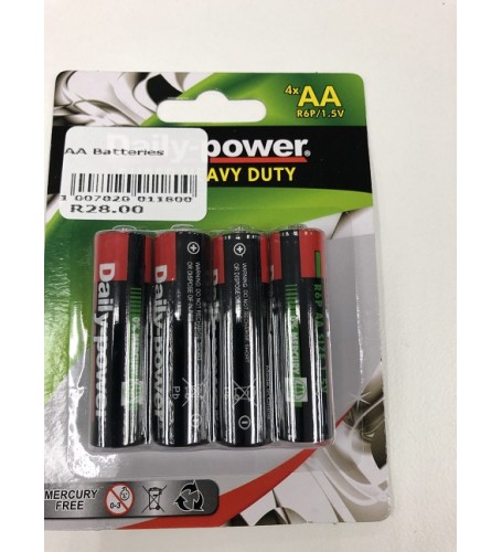 AA BATTERIES PACK OF 4 